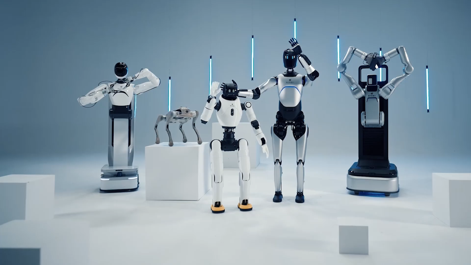 Robot umanoidi AGIBOT in produzione